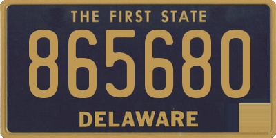 DE license plate 865680