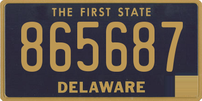 DE license plate 865687