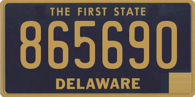 DE license plate 865690