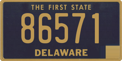 DE license plate 86571