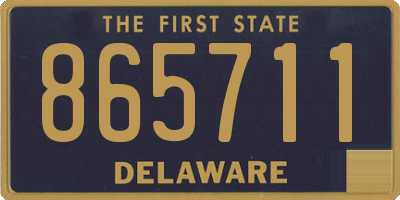 DE license plate 865711