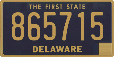 DE license plate 865715