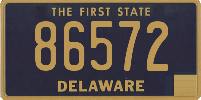 DE license plate 86572