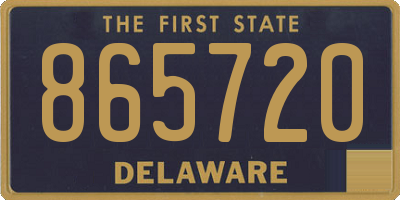 DE license plate 865720
