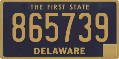 DE license plate 865739