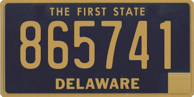 DE license plate 865741