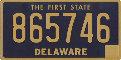 DE license plate 865746