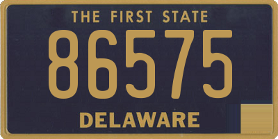 DE license plate 86575