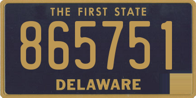 DE license plate 865751