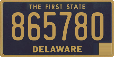 DE license plate 865780