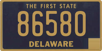 DE license plate 86580