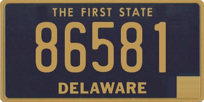 DE license plate 86581