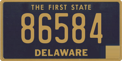 DE license plate 86584