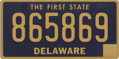 DE license plate 865869