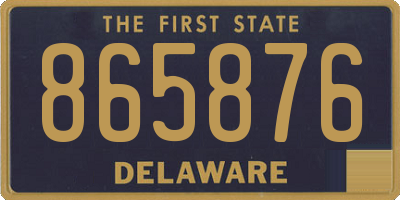 DE license plate 865876