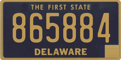 DE license plate 865884