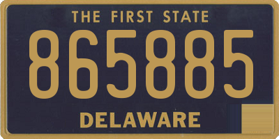 DE license plate 865885