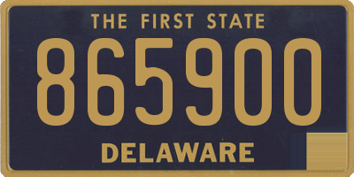 DE license plate 865900