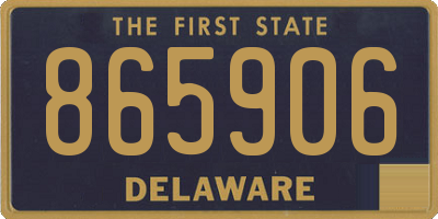 DE license plate 865906