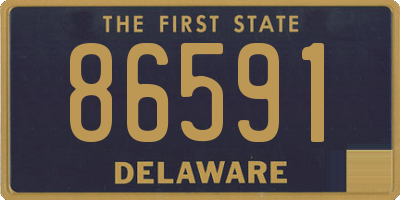 DE license plate 86591