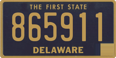 DE license plate 865911