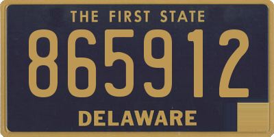 DE license plate 865912