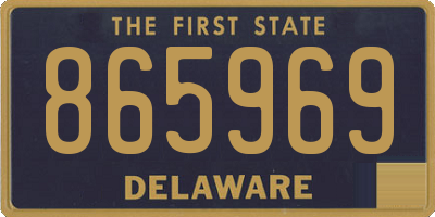 DE license plate 865969