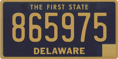 DE license plate 865975