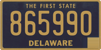 DE license plate 865990