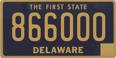 DE license plate 866000