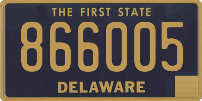 DE license plate 866005