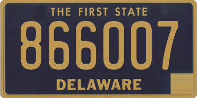 DE license plate 866007
