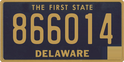 DE license plate 866014