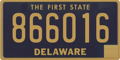 DE license plate 866016