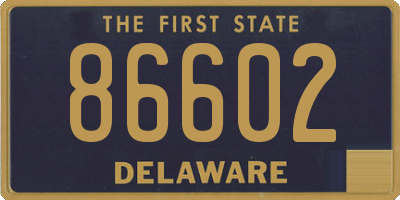 DE license plate 86602