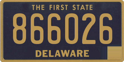 DE license plate 866026