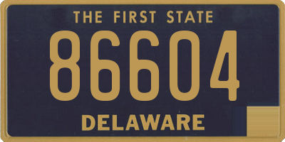 DE license plate 86604