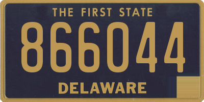 DE license plate 866044