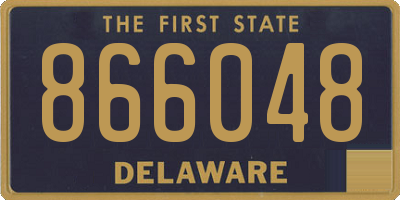 DE license plate 866048