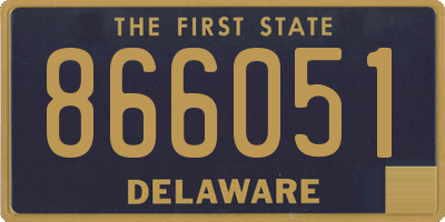 DE license plate 866051