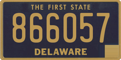 DE license plate 866057