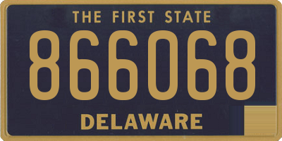 DE license plate 866068