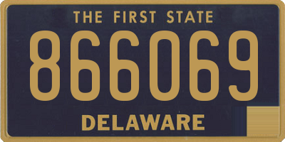 DE license plate 866069