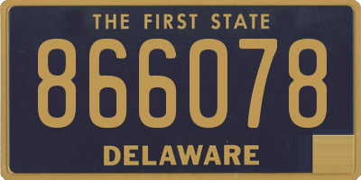 DE license plate 866078