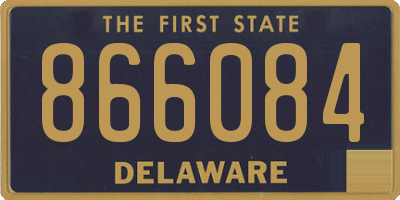 DE license plate 866084