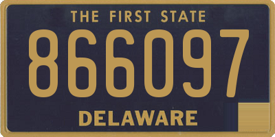 DE license plate 866097