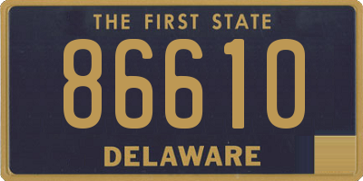 DE license plate 86610