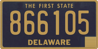 DE license plate 866105