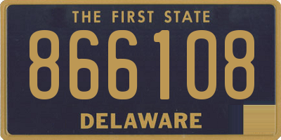 DE license plate 866108