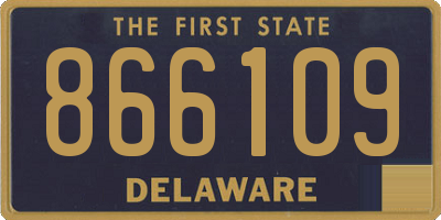 DE license plate 866109